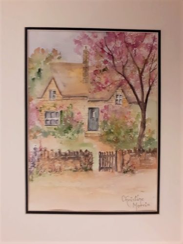 Chris M, Country Retreat, watercolour.